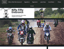 Tablet Screenshot of niftyfiftyendurance.com